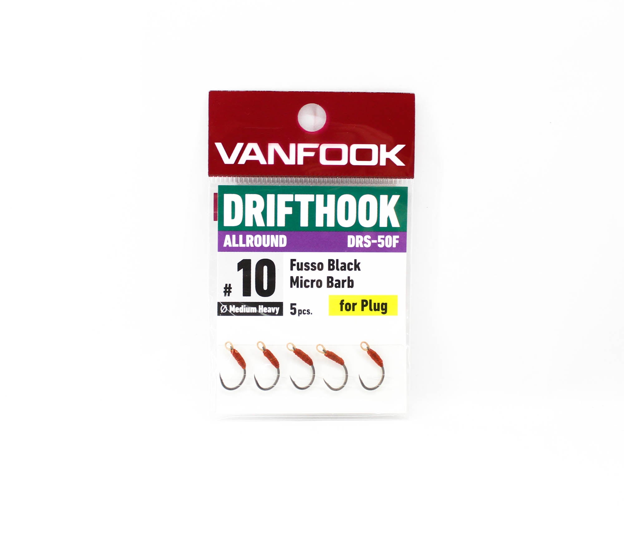 Vanfook DRS-50F Drifthook All Round Micro Barb Size 10 (8699)