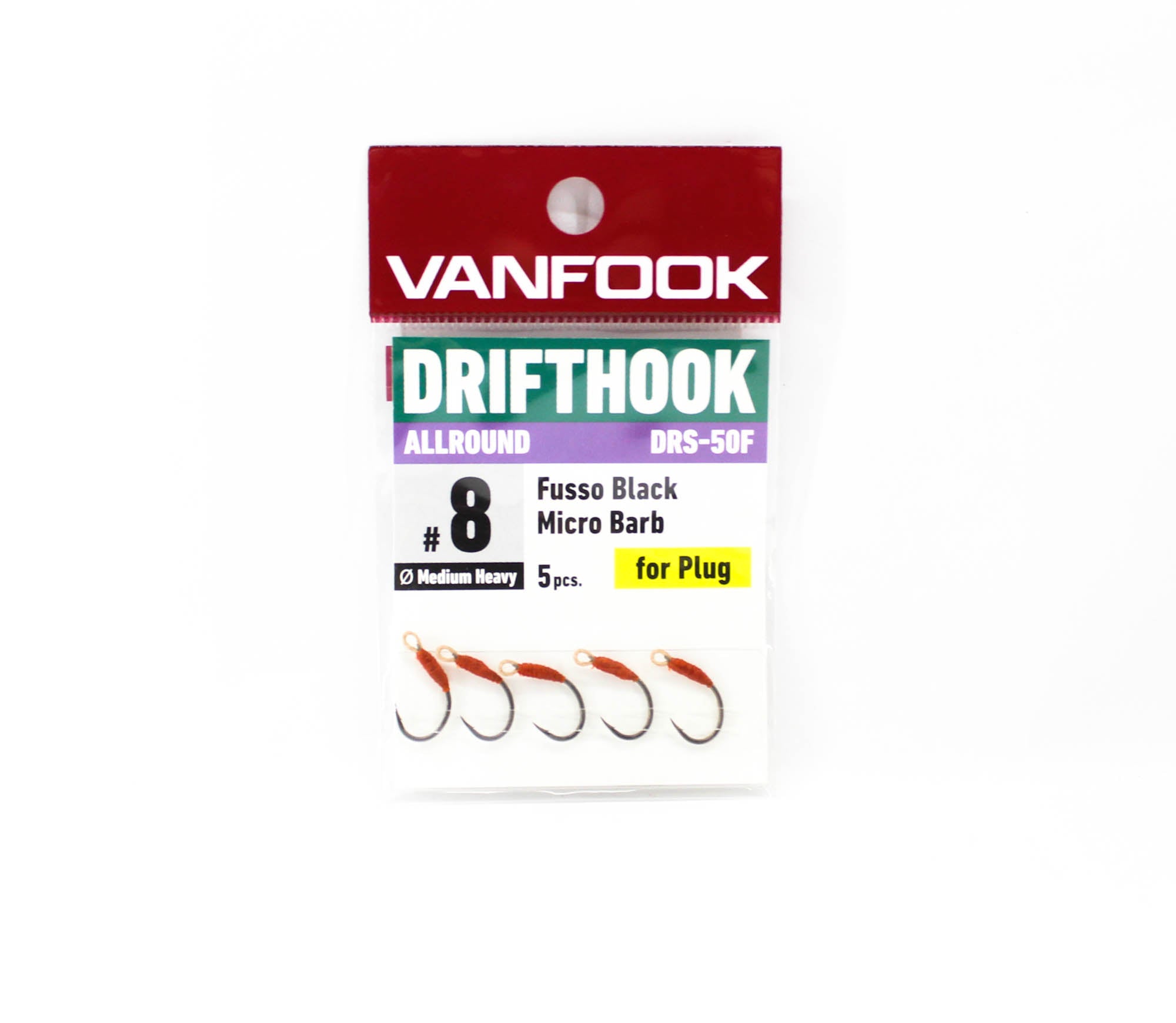Vanfook DRS-50F Drifthook All Round Micro Barb Size 8 (8705)