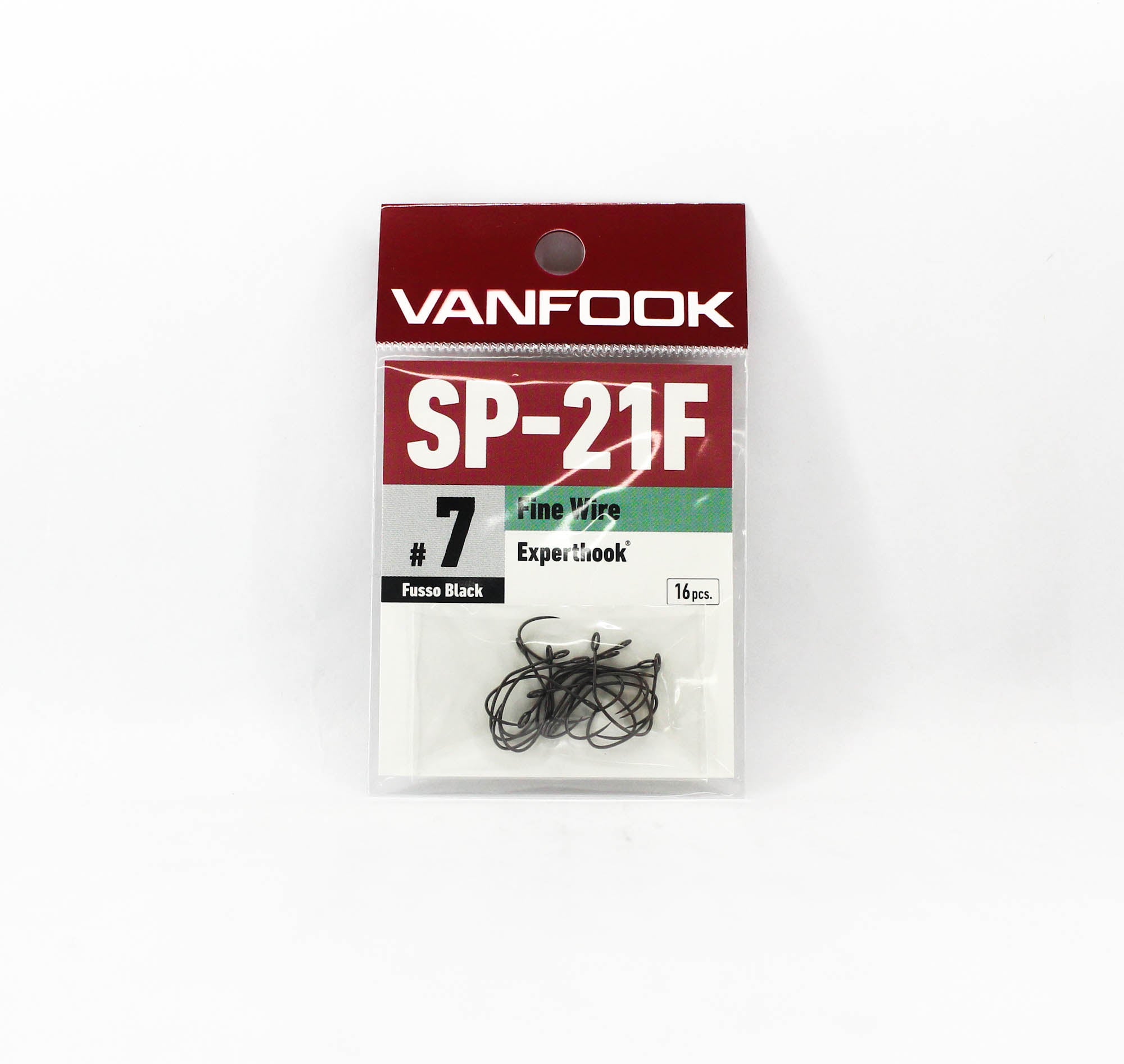 Vanfook SP-21F Spoon Expert Fine Hook Size 7, 16/pack Black (8866)