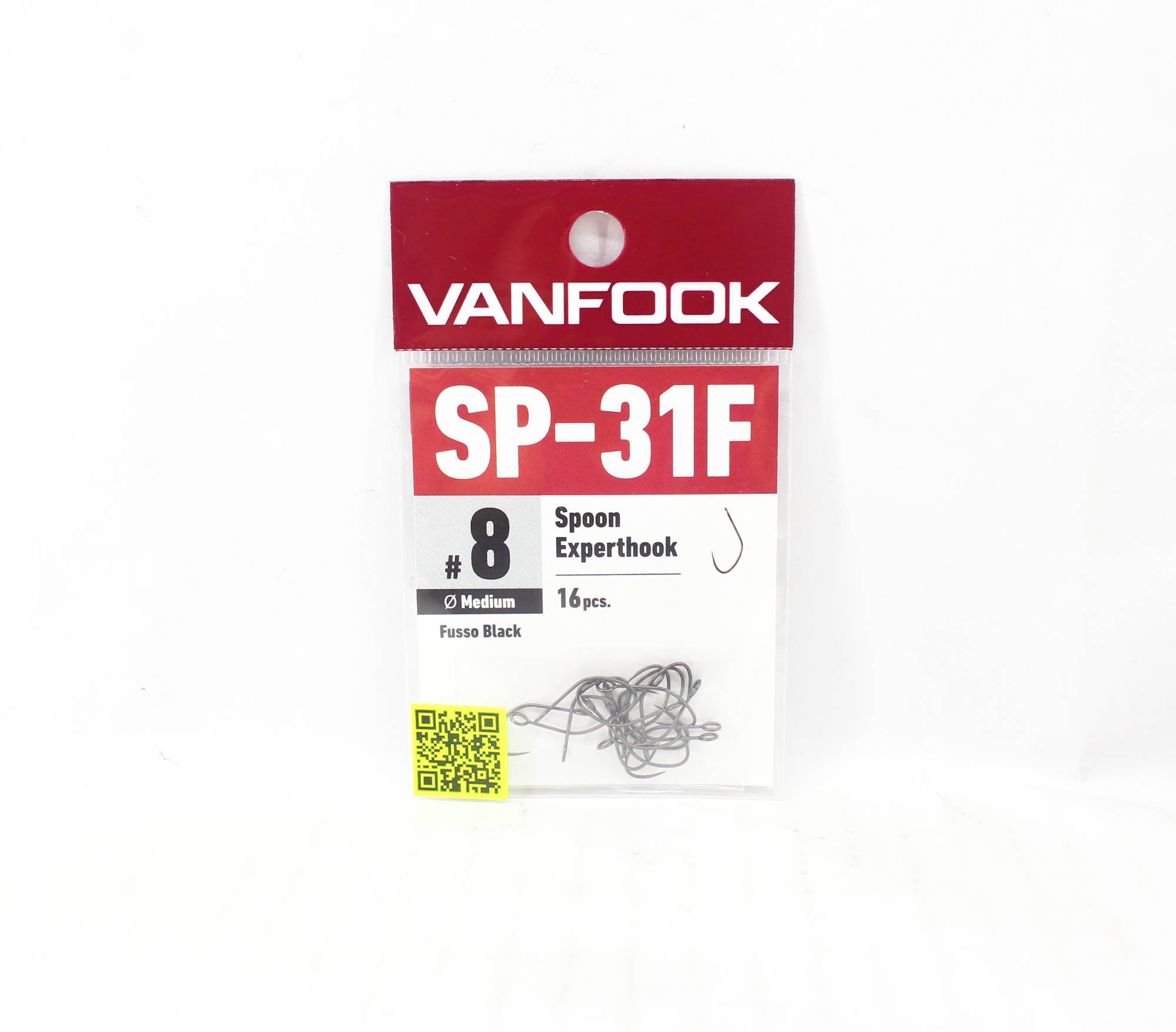 Vanfook SP-31F Spoon Expert Medium Hook Size 8, 16/pack Black (8934)