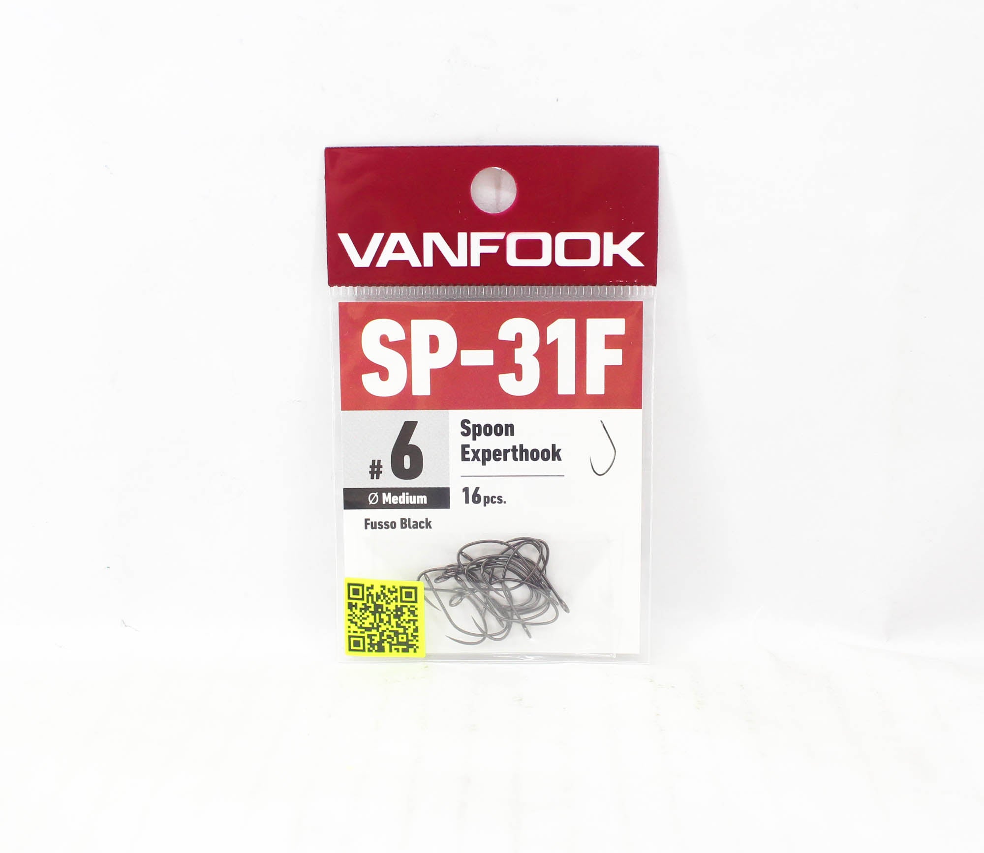 Vanfook SP-31F Spoon Expert Medium Hook Size 6, 16/pack Black (8958)