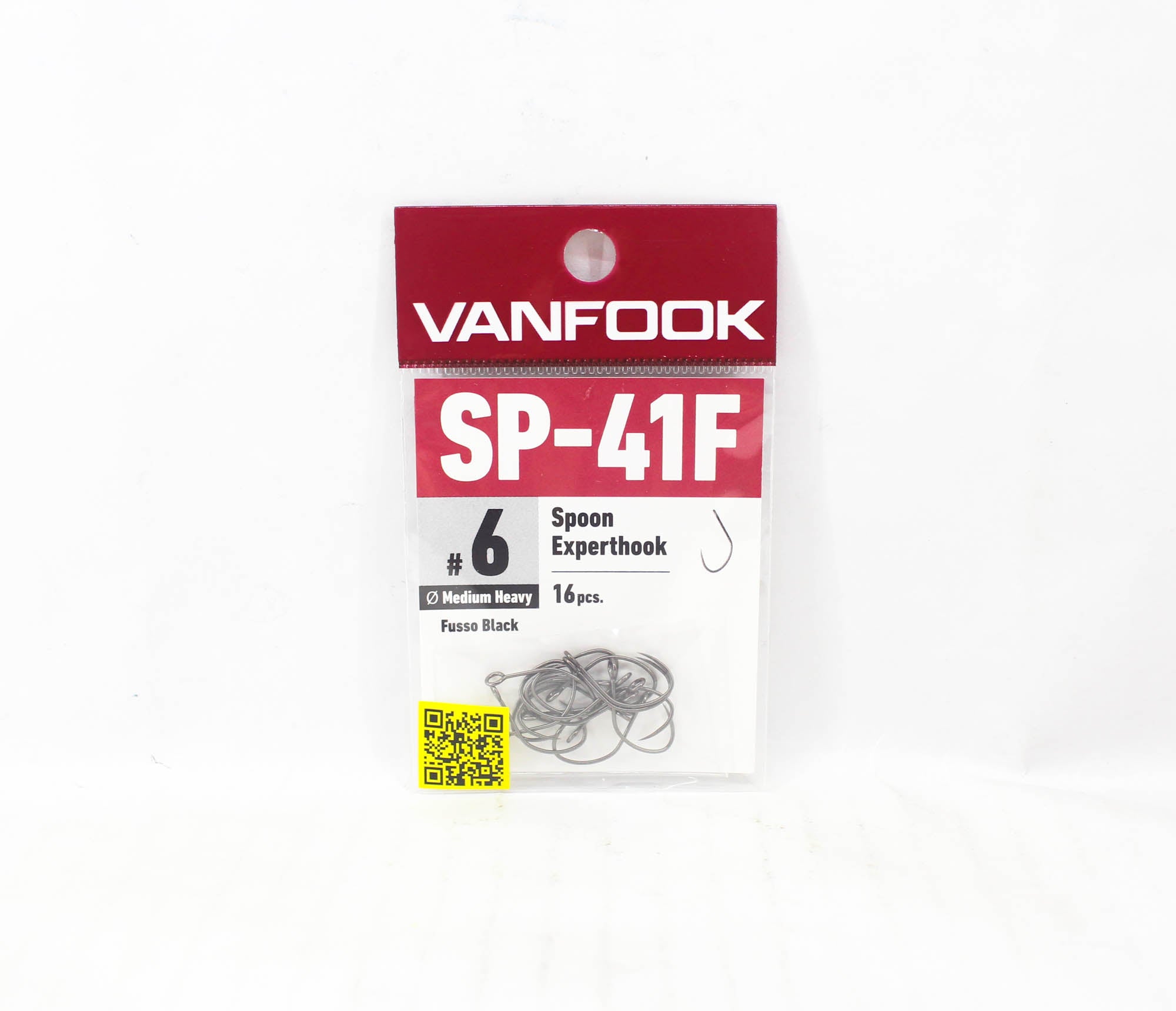 Vanfook SP-41F Spoon Expert Medium Heavy Hook Size 6, 16/pack Black (9047)