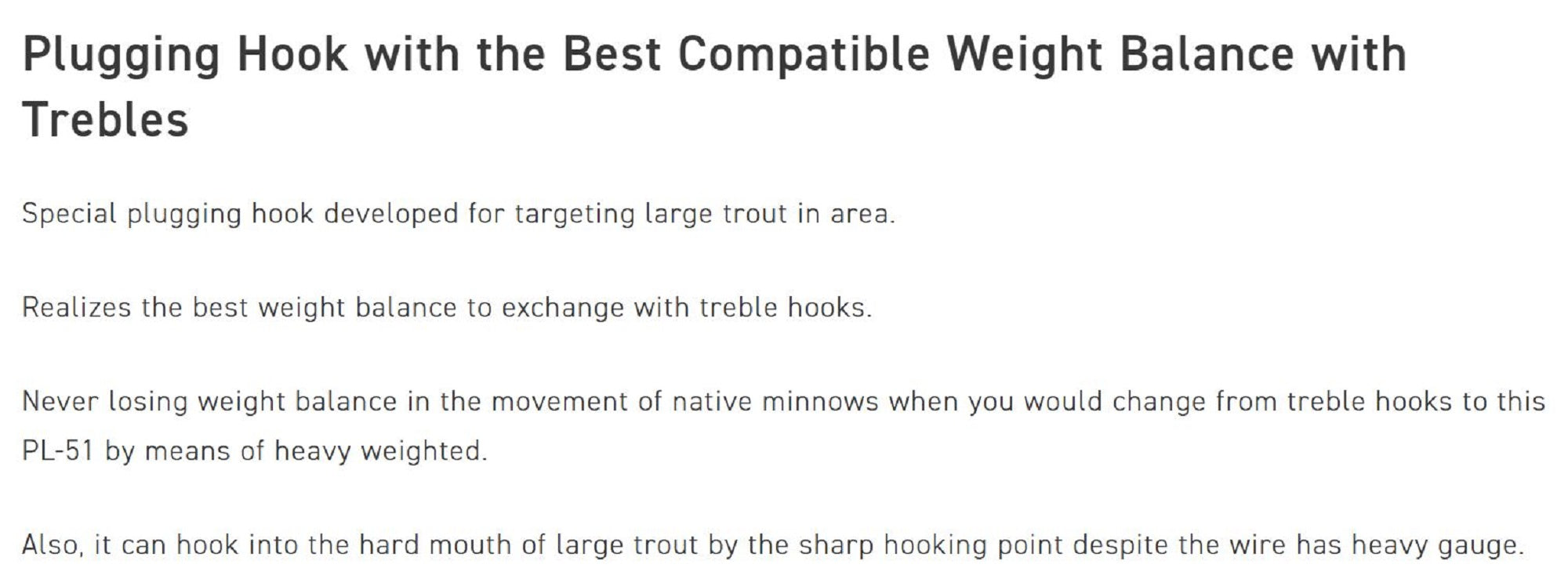 Vanfook PL-51B Plugging Single Hook Barbless Size 8 (9900)