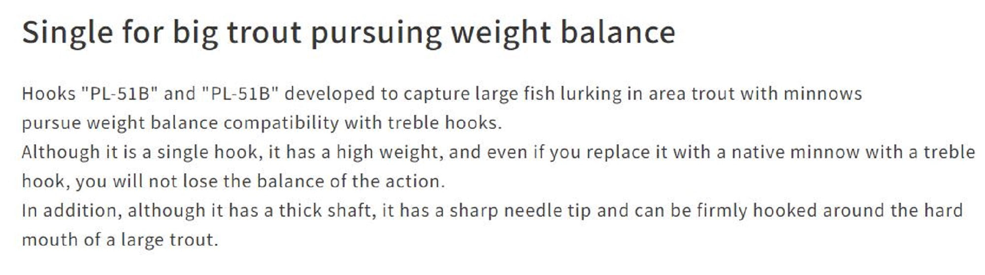 Vanfook PL-51B Plugging Single Hook Barbless Size 7 (9917)