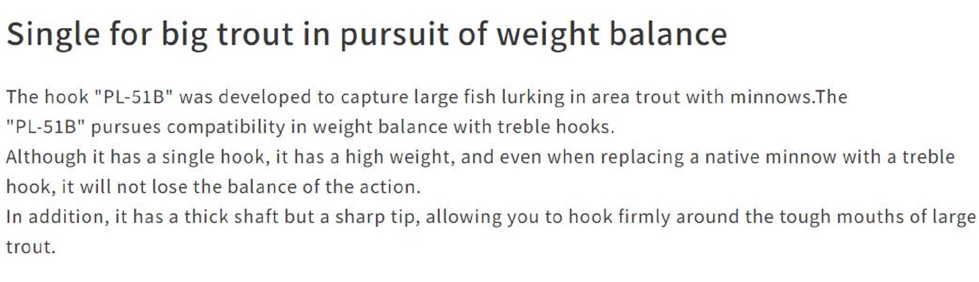 Vanfook PL-51B Plugging Single Hook Barbless Size 2 (9948)