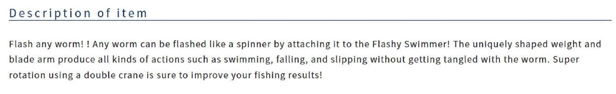 Owner 5164 Worm Hook Flashy Swimmer Twist Lock Weighted 3/16 oz 3/0 (0811)