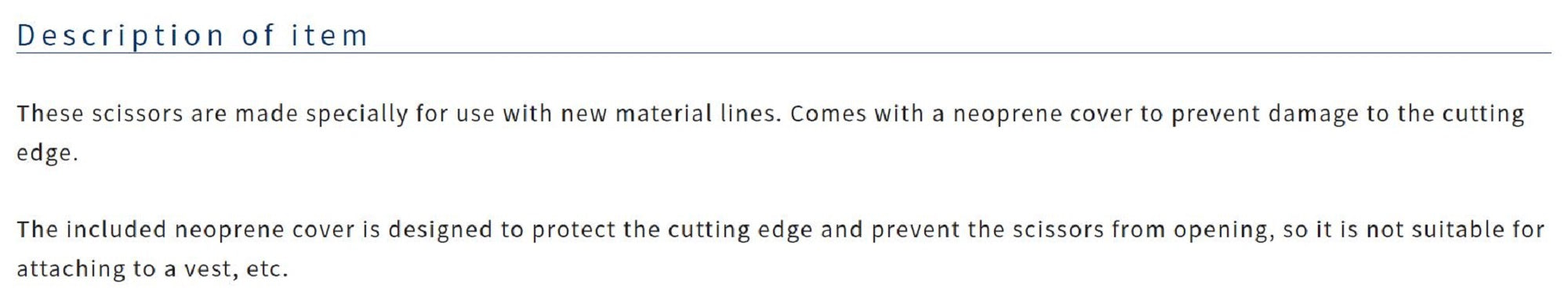 Owner FT-01 Scissors PE (9454)