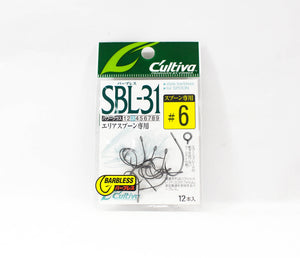 Hameçons Simples Owner SBL-31 Pour Cuillère, Taille 6, Sans Barbillon (paquet De 12)
