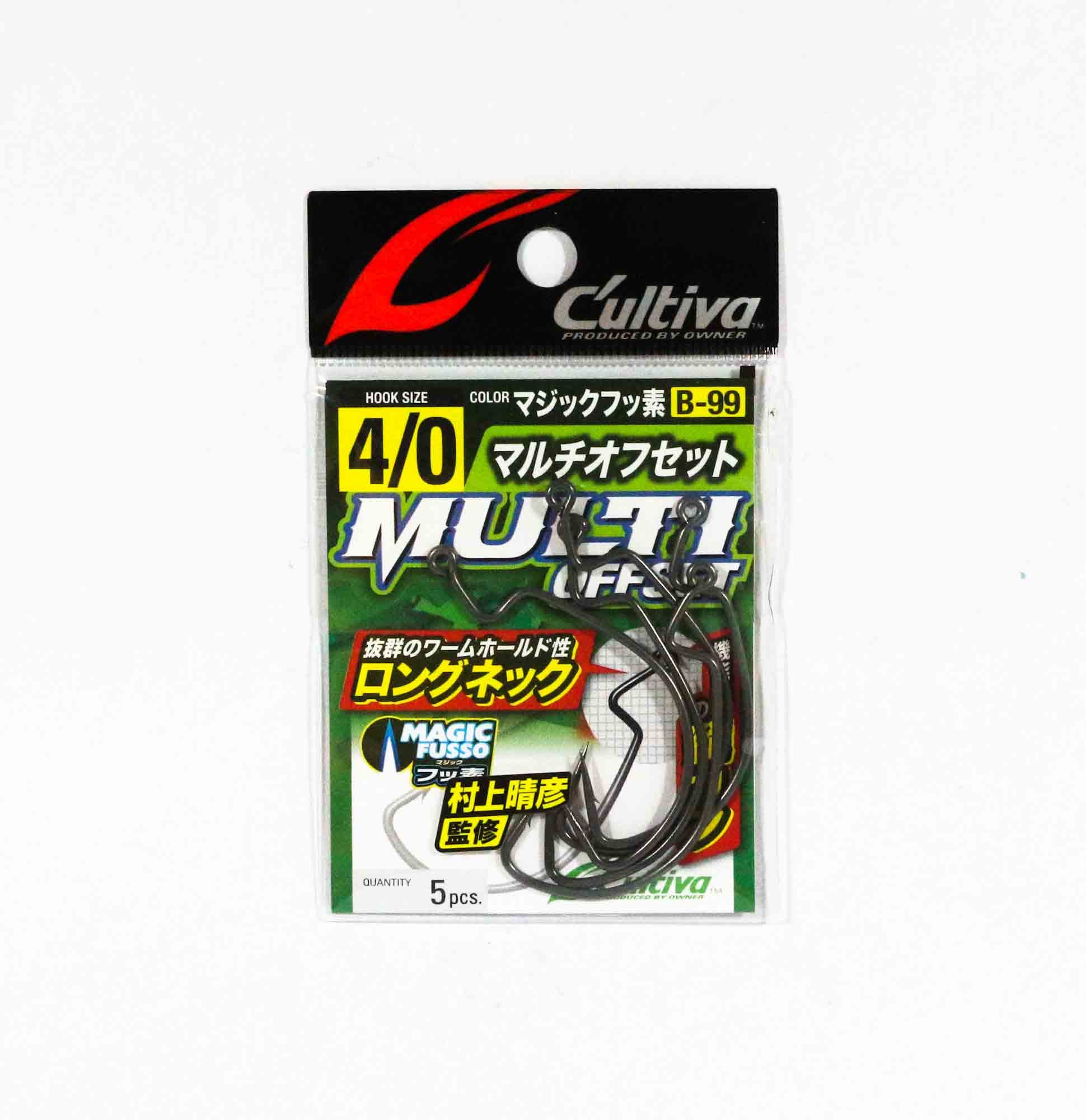 Owner B-99 Worm Hook Multi Offset Size 4/0 (7848)
