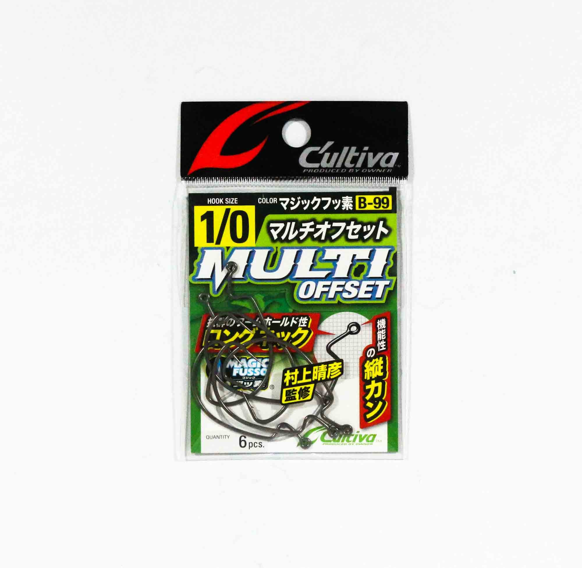 Owner B-99 Worm Hook Multi Offset Size 1/0 (7916)