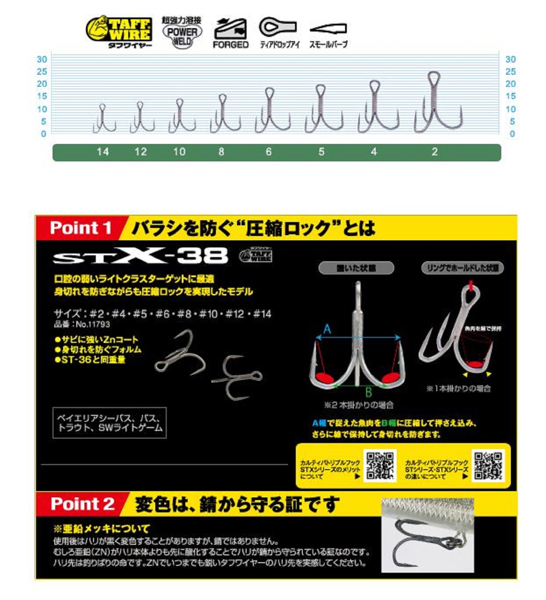 Owner STX-38 Stinger Treble Extra Treble Hook Size 5 (6826)