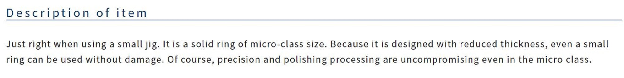 Owner P-19 Micro Solid Ring Size 3.5 Japan (0854)