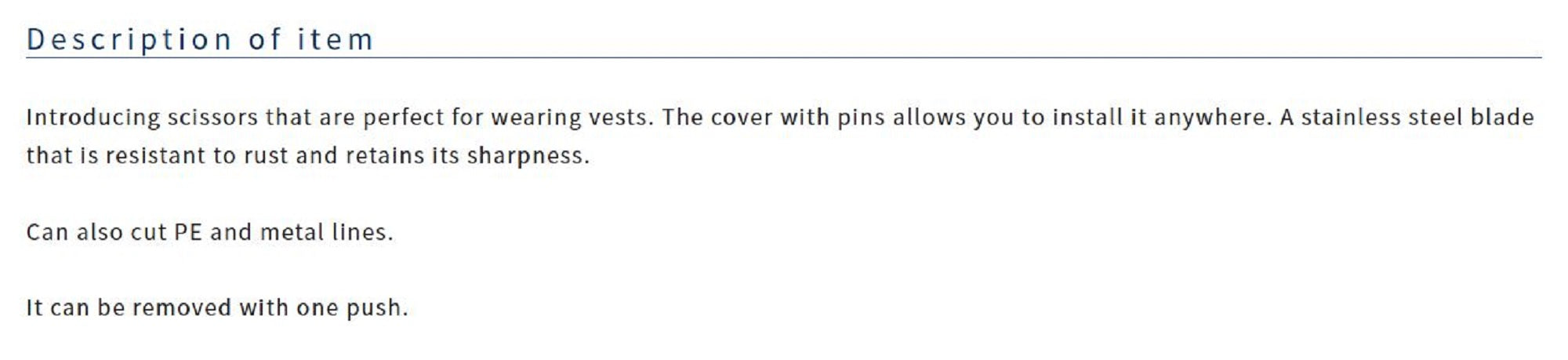 Owner FT-05 Scissors Pin On Orange (1998)