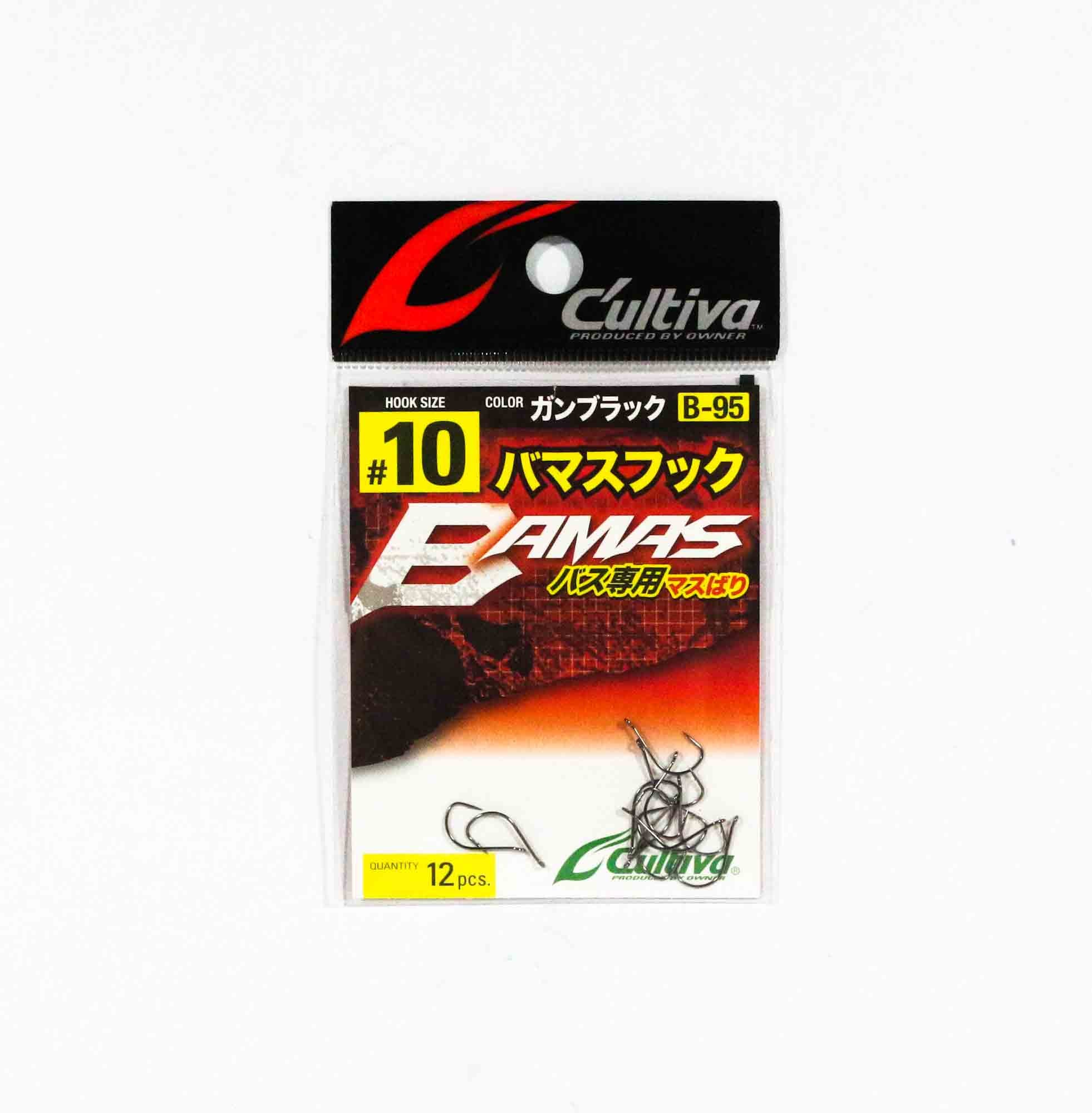 Owner B-95 Worm Hook Bamas Wacky Size 10 (6207)