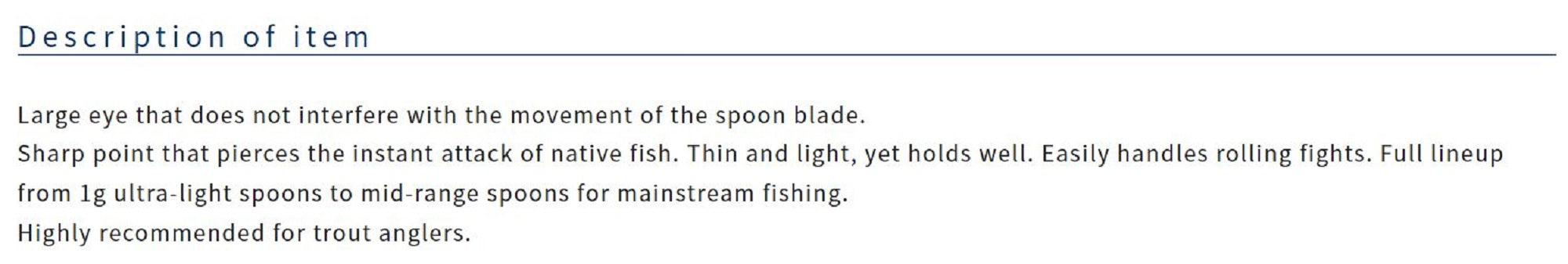 Owner S-59 Single Hook for Spoon Size 8 (9123)