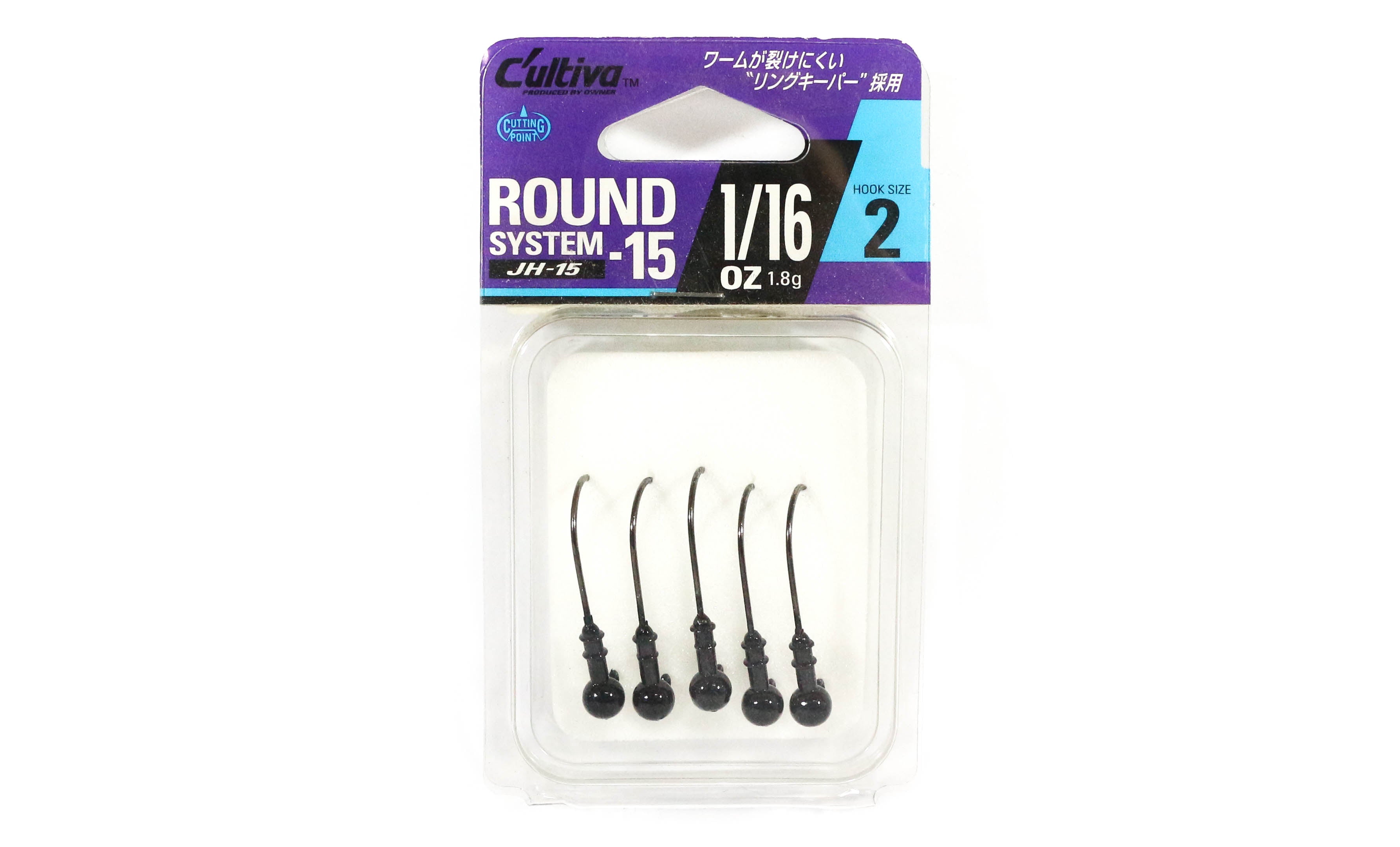 Owner JH-15 Jig Head Round System 1/16 oz Size 2 (3267)