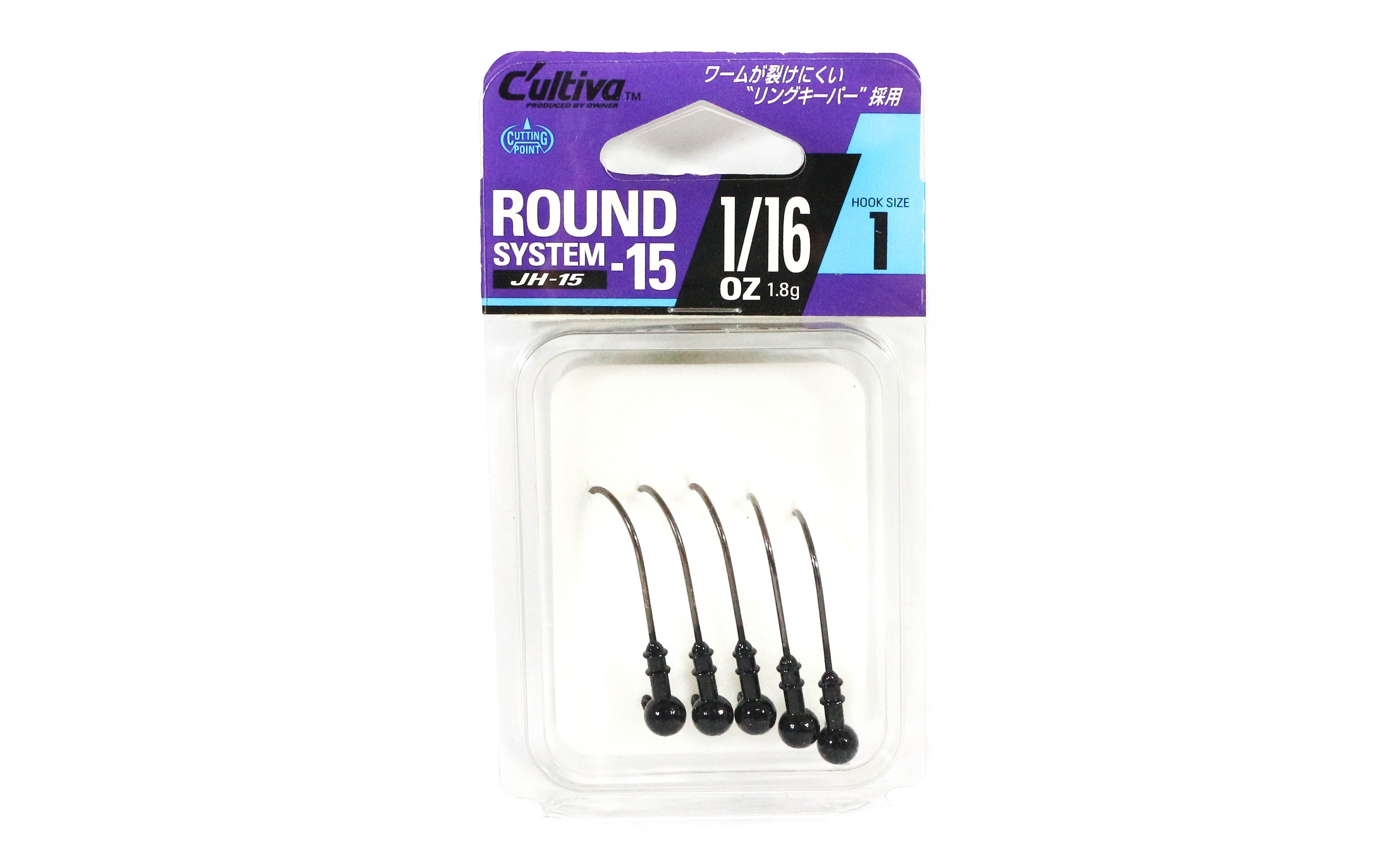 Owner JH-15 Jig Head Round System 1/16 oz Size 1 (3281)