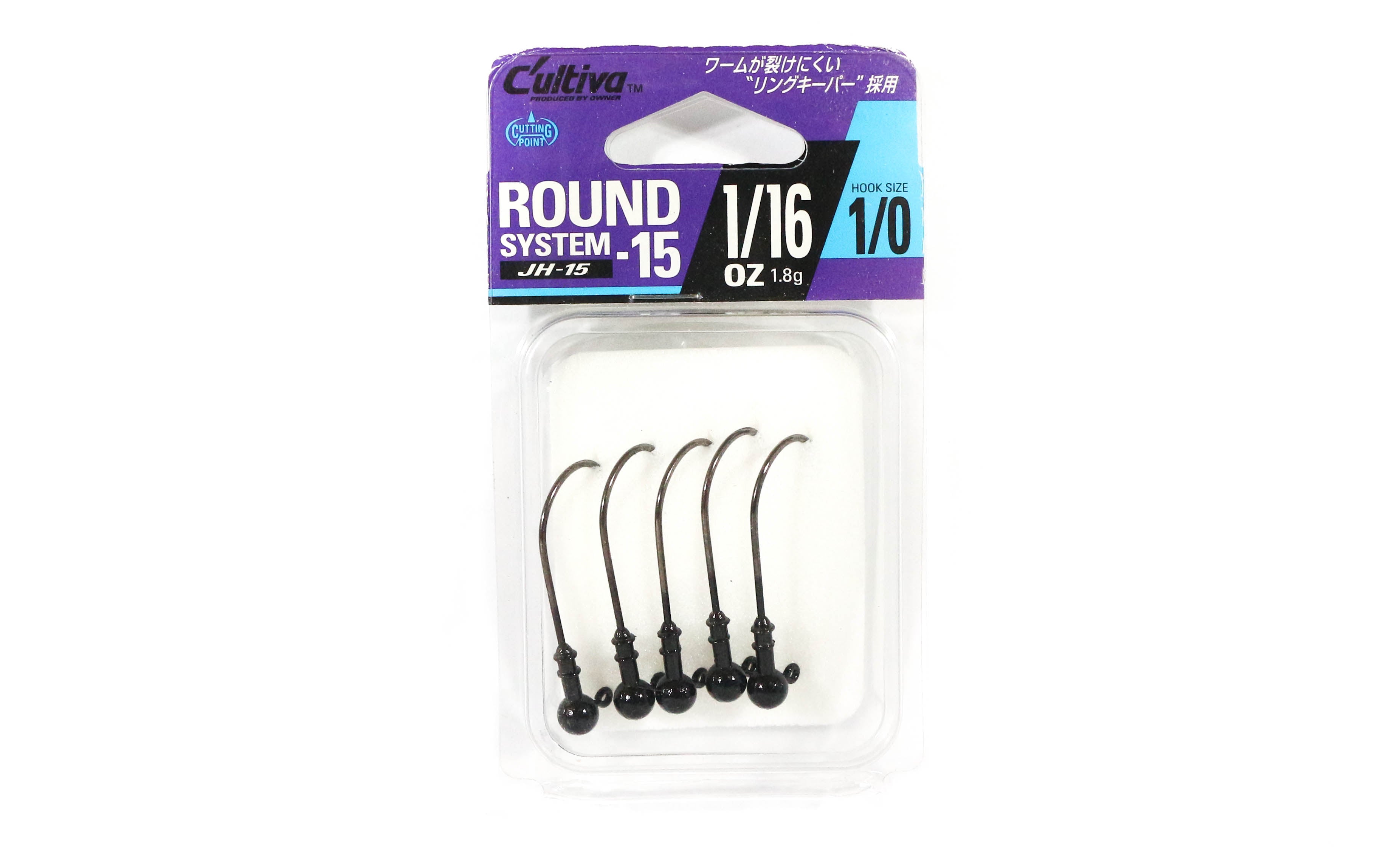 Owner JH-15 Jig Head Round System 1/16 oz Size 1/0 (3298)
