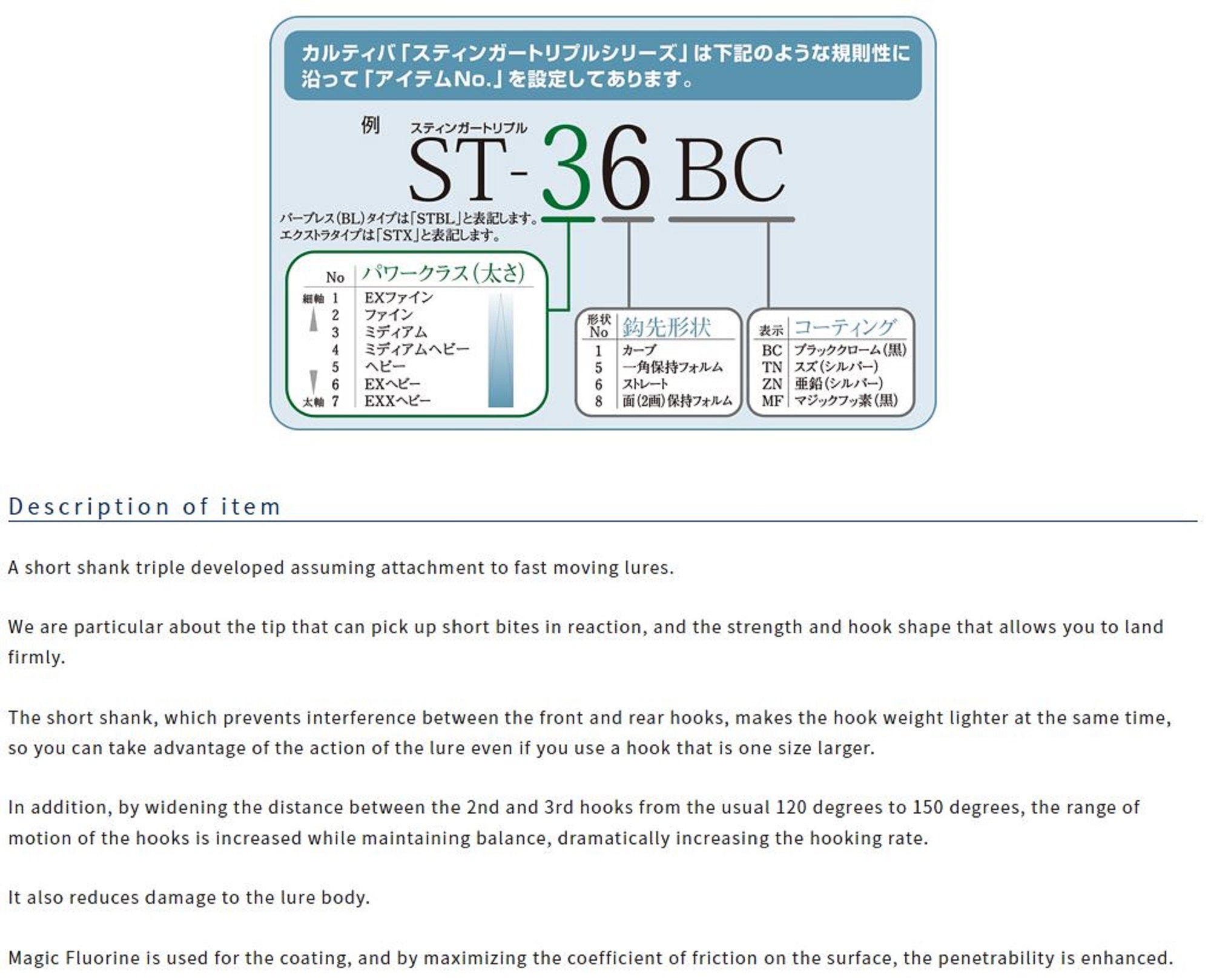 Owner STY-35MF Short Shank Treble Hook Size 2 (4790)