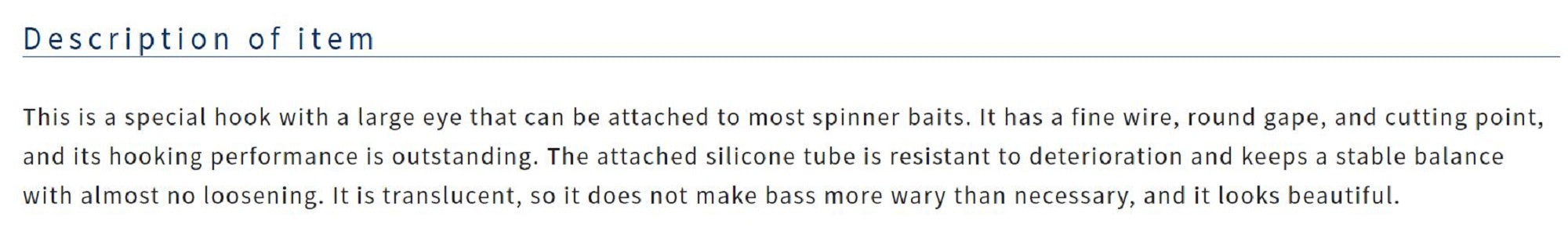 Owner SBT-67 Trailer Hook for Spinner Bait Size 2/0 (5216)