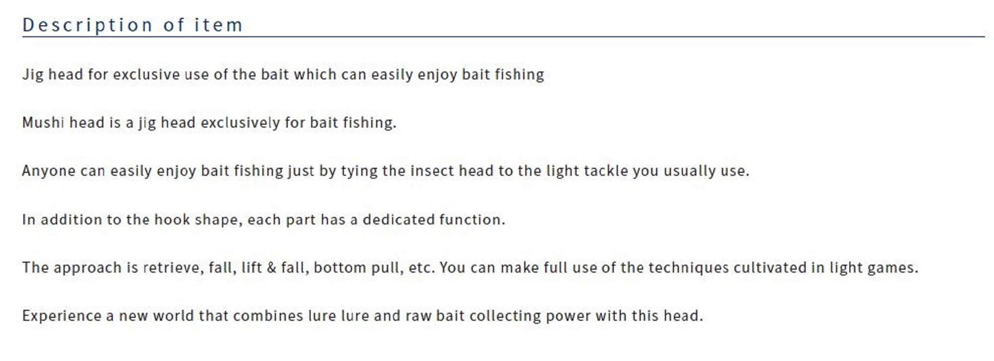 Owner JH-89 Jig Head Bug Head 3 grams Size 6 (8781)