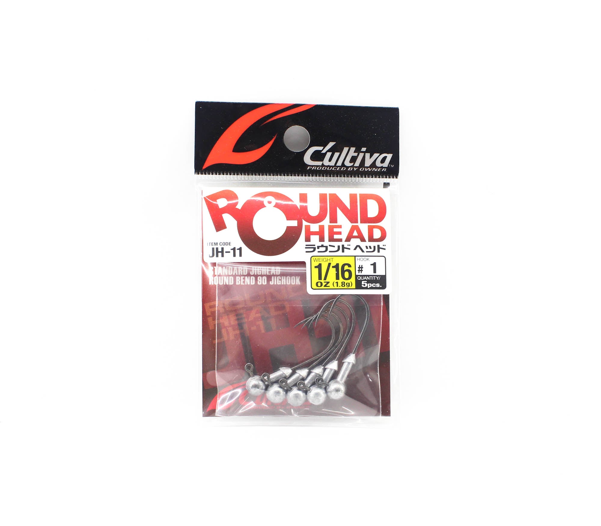 Owner JH-11 Jig Head Round Bend 1/16 oz Size 1 (1507)