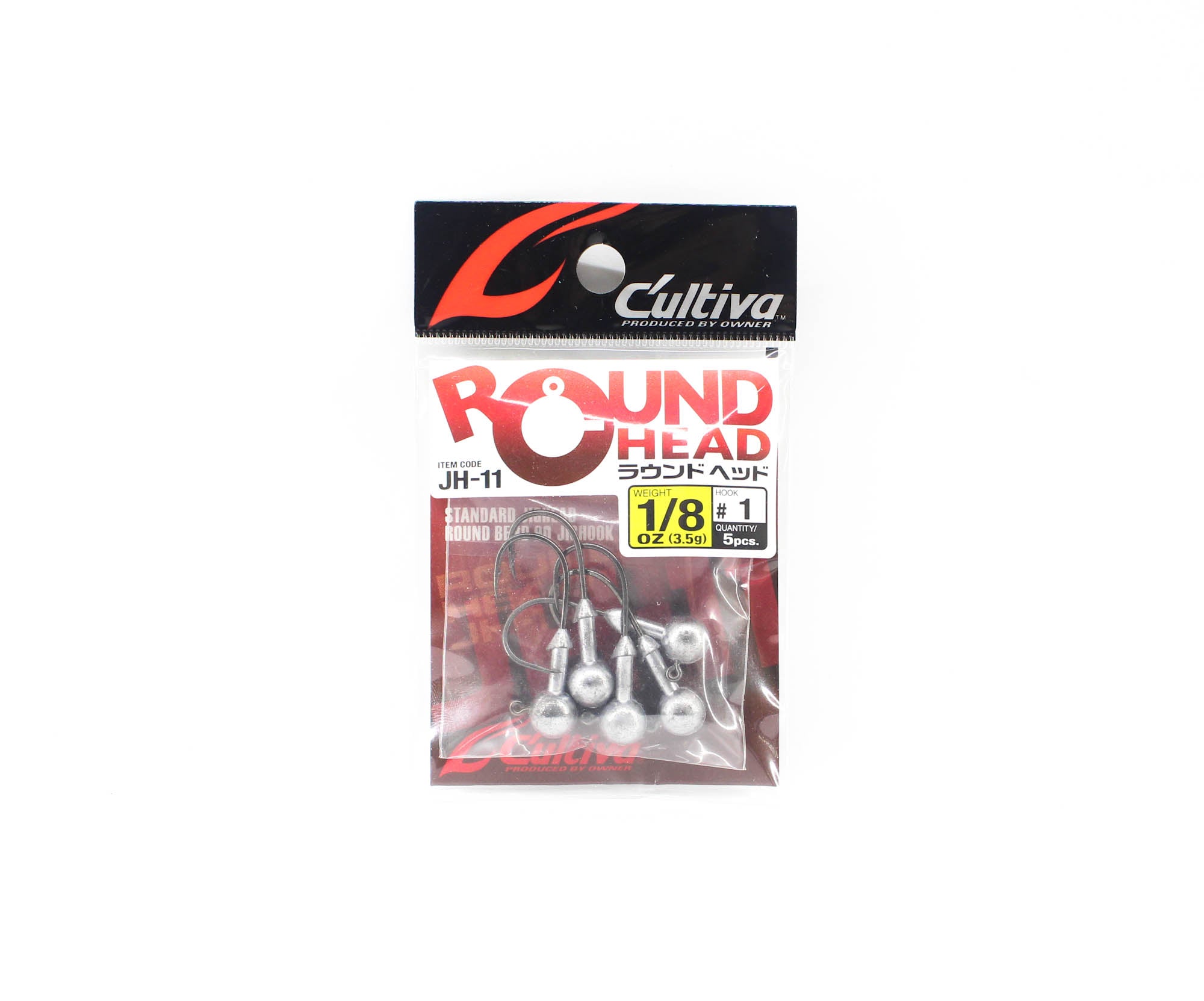 Owner JH-11 Jig Head Round Bend 1/8 oz Size 1 (1514)