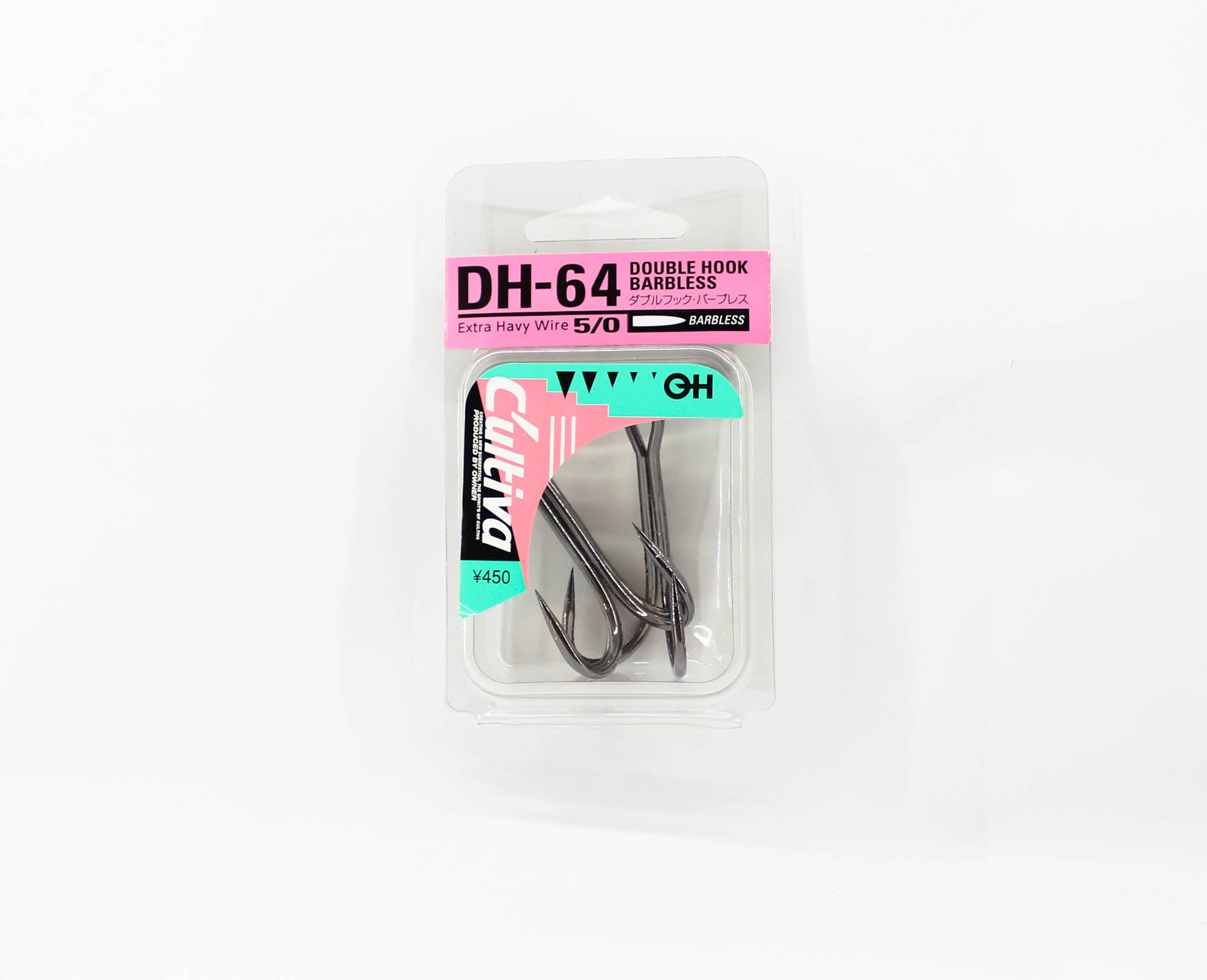 Owner DH-64 Double Hook Heavy Duty Barbless Topwater Frog Size 5/0 (2559)