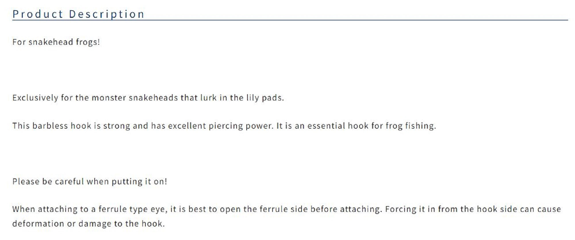 Owner DH-64 Double Hook Heavy Duty Barbless Topwater Frog Size 5/0 (2559)