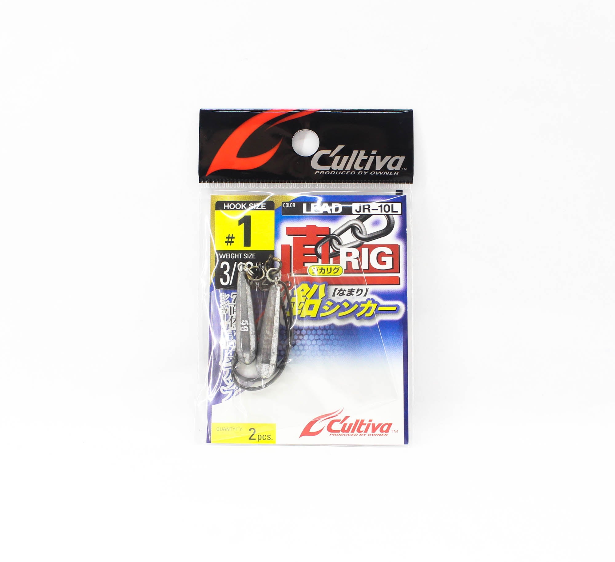 Sale Owner JR-10L Jika Rig Sinker Worm Hook 3/16 Oz Size 1 (5633)