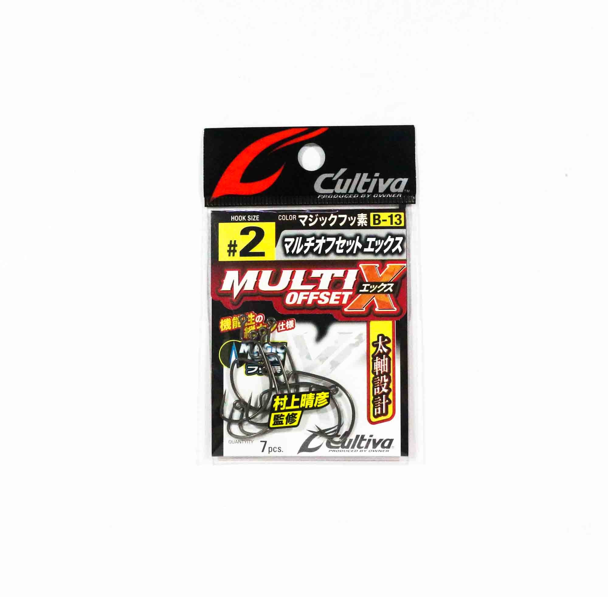 Owner B-13 Worm Hook Multi Offset X Size 2 (6838)