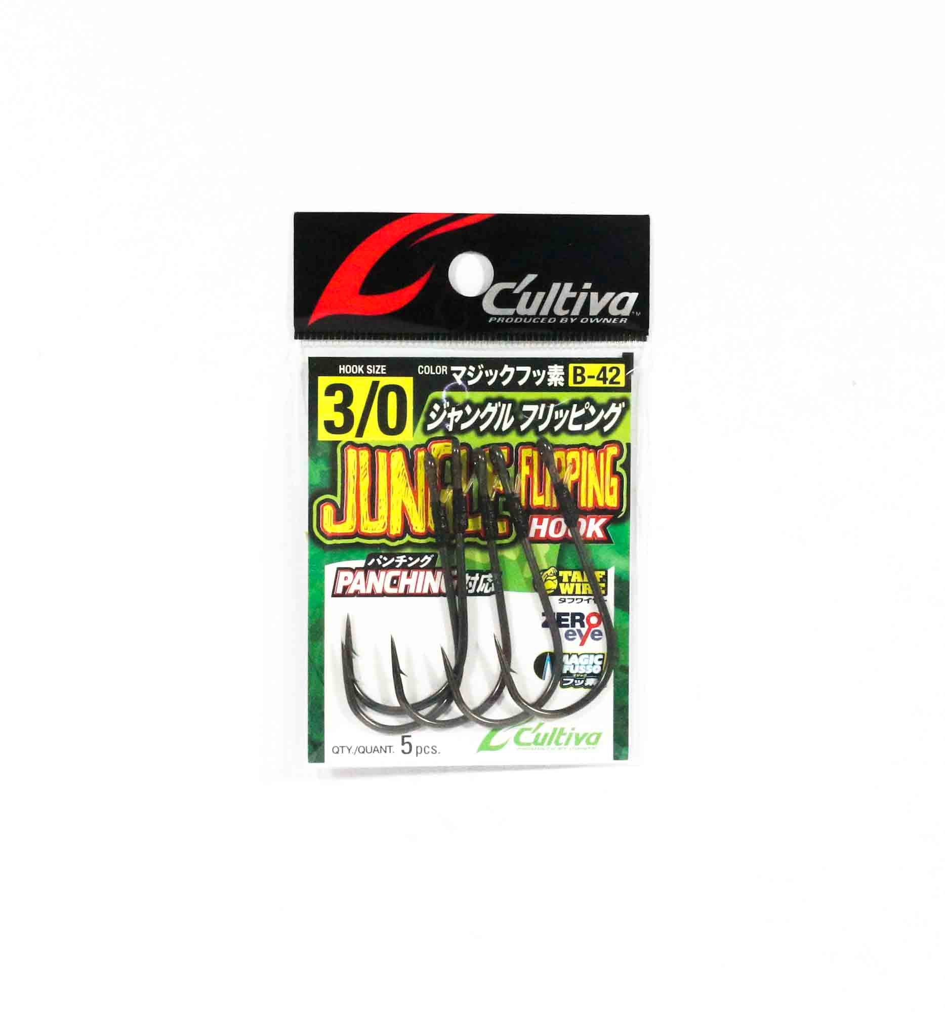 Owner B-42 Worm Hook Jungle Flipping Punching Size 3/0 (7545)