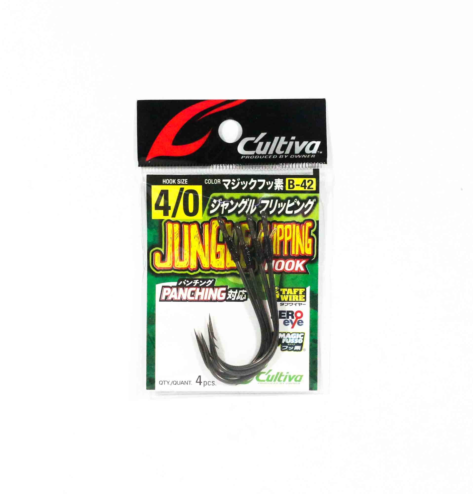 Owner B-42 Worm Hook Jungle Flipping Punching Size 4/0 (7552)
