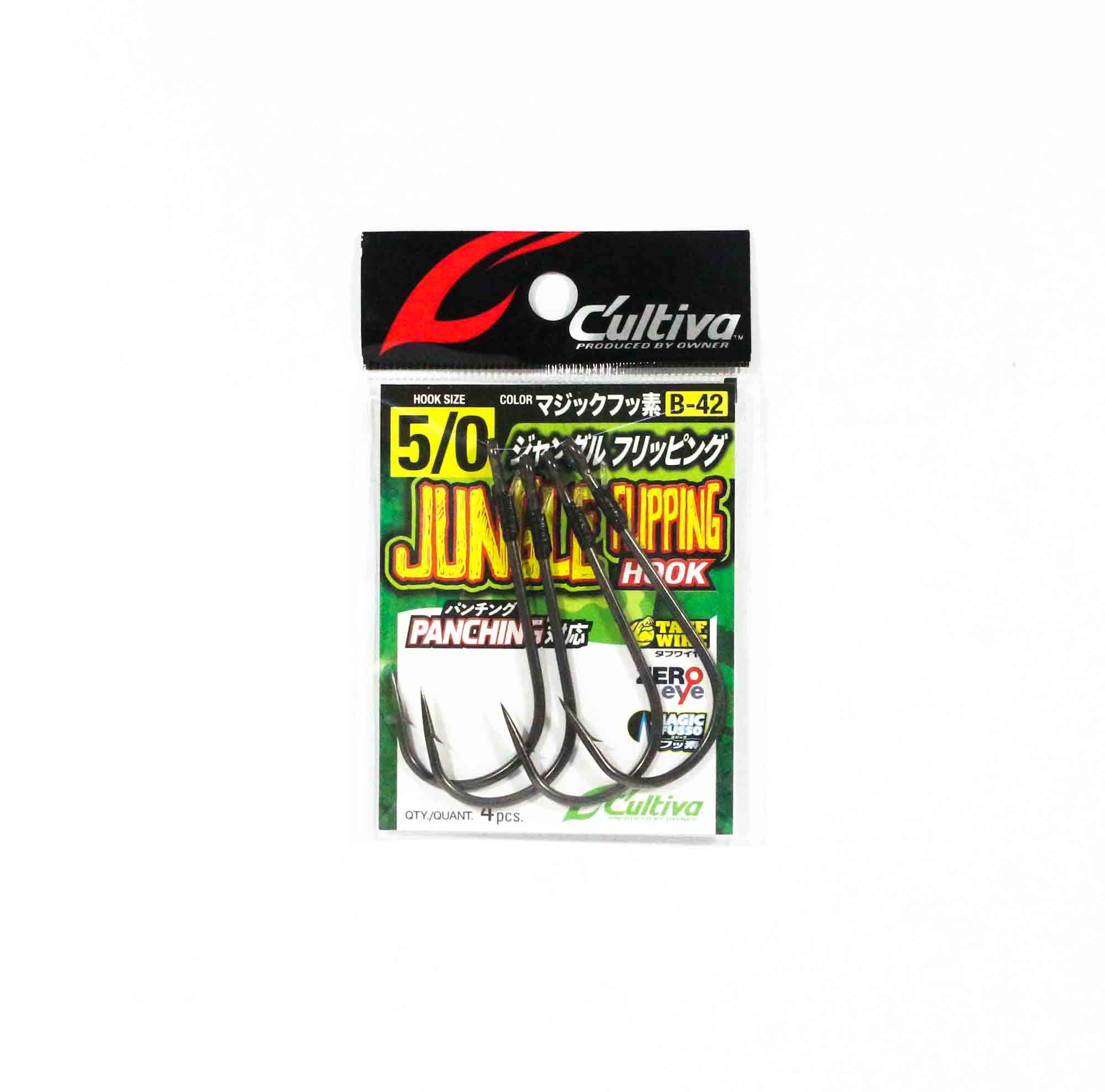 Owner B-42 Worm Hook Jungle Flipping Punching Size 5/0 (7569)