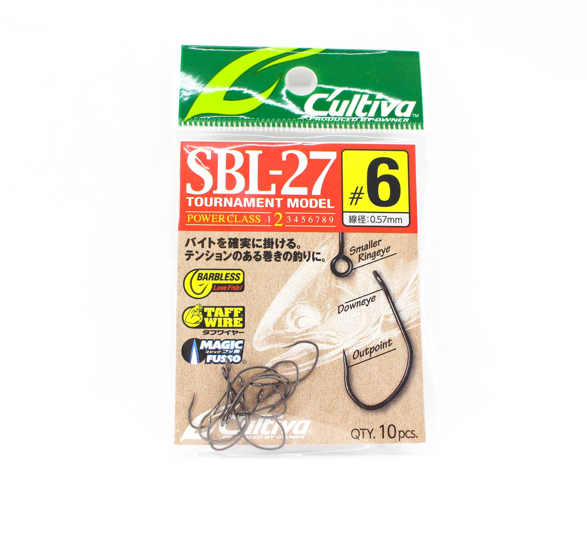 Owner SBL-27 Single Hook for Spoon Barbless Size 6 (7606)
