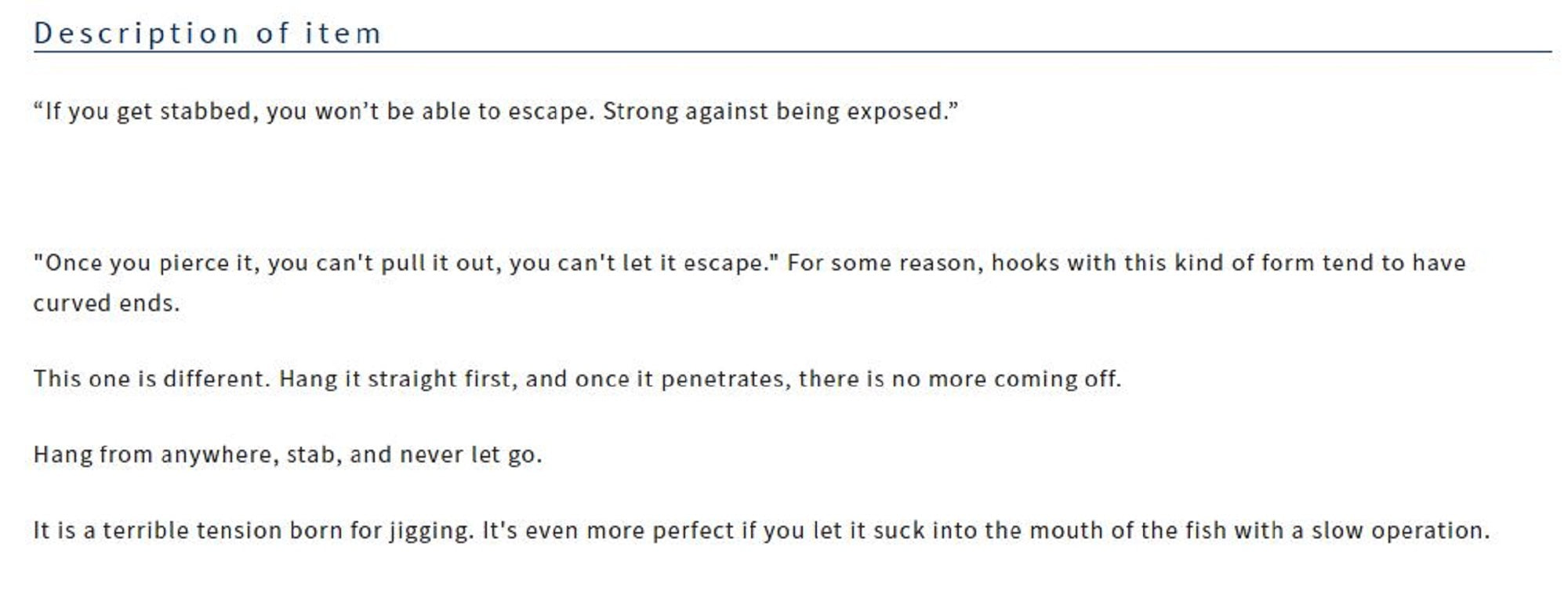 Owner JF-25 Jigger Light Hold Jigging Hook Size 3/0 (9082)