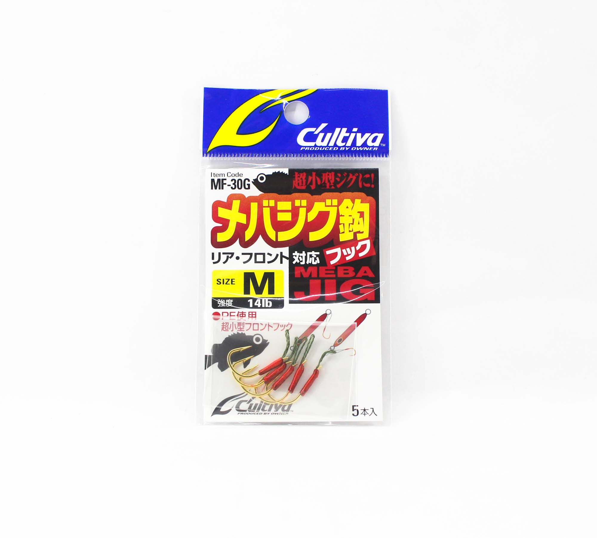Owner MF-30G Single Hook Loop Eye Short Assist Size M 4 (9532)