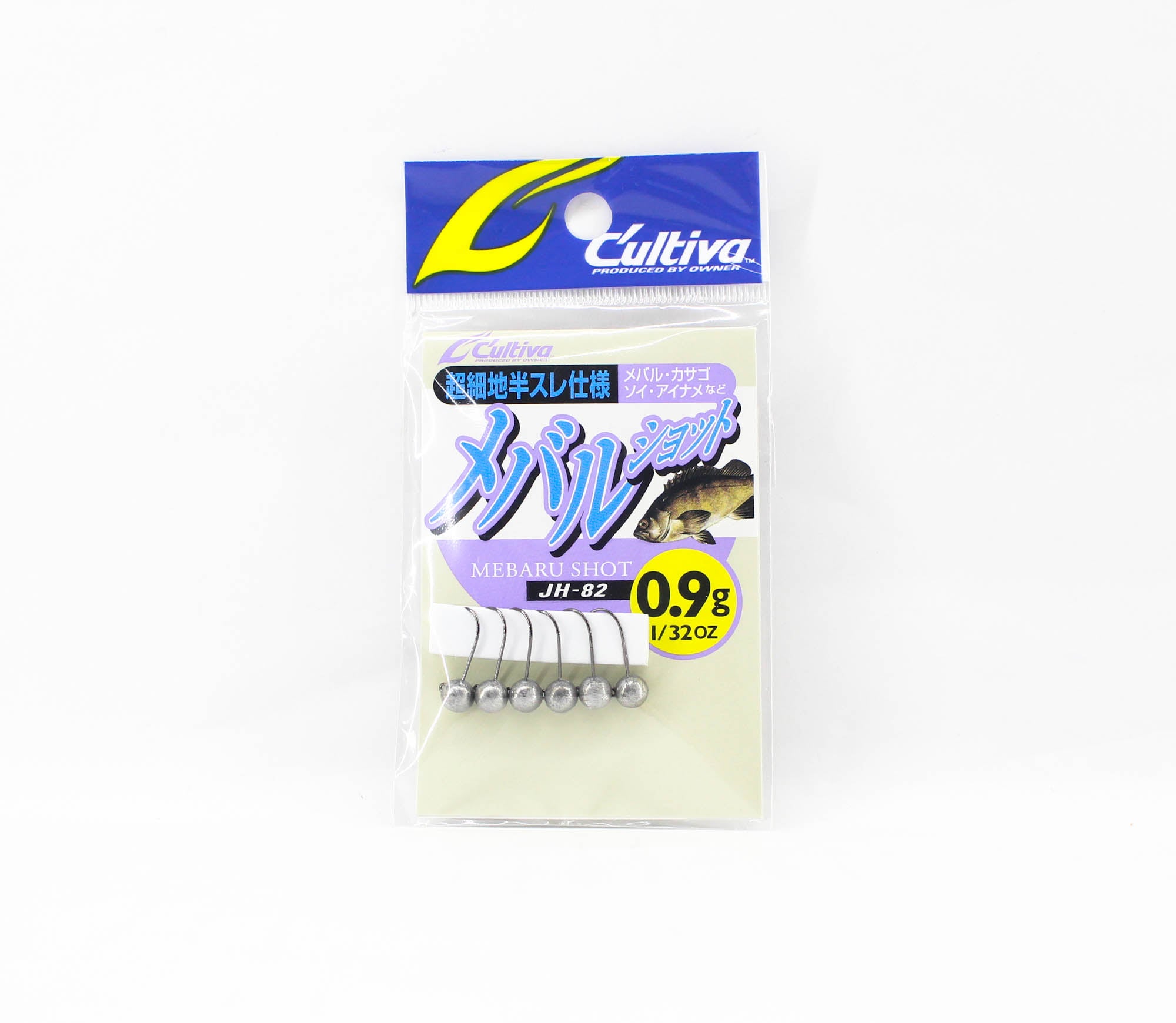 Owner JH-82 Jig Head Mebaru Shot 0.9 grams Size 12 (3713)