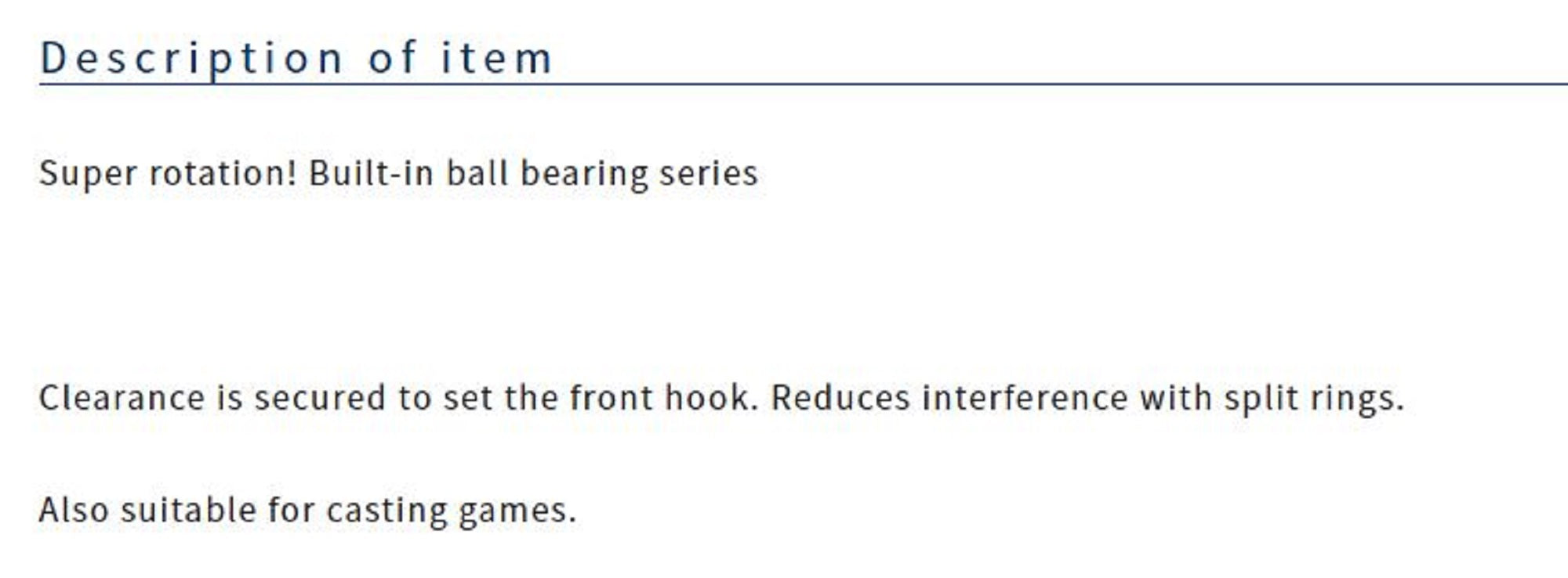 Owner TSS-51 Taff Swivel Stain Jig Spin Ball Bearing Swivel Size 4 (5984)