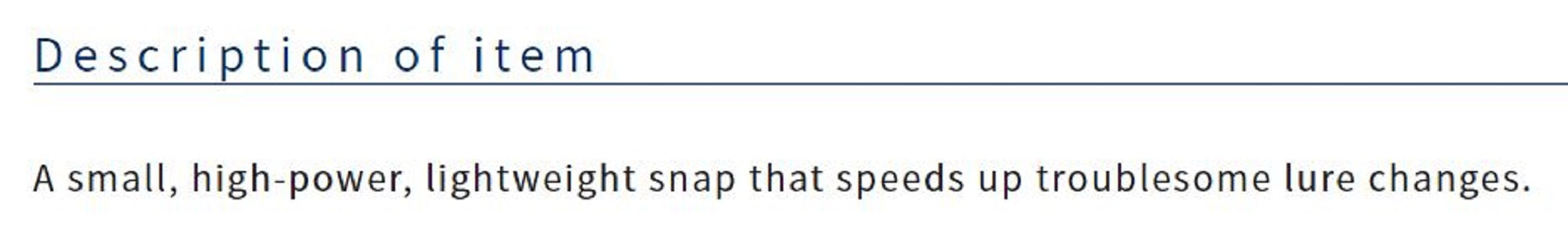 Owner P-02 Snap Stainless Steel Lure Snap Size 1 (0018)