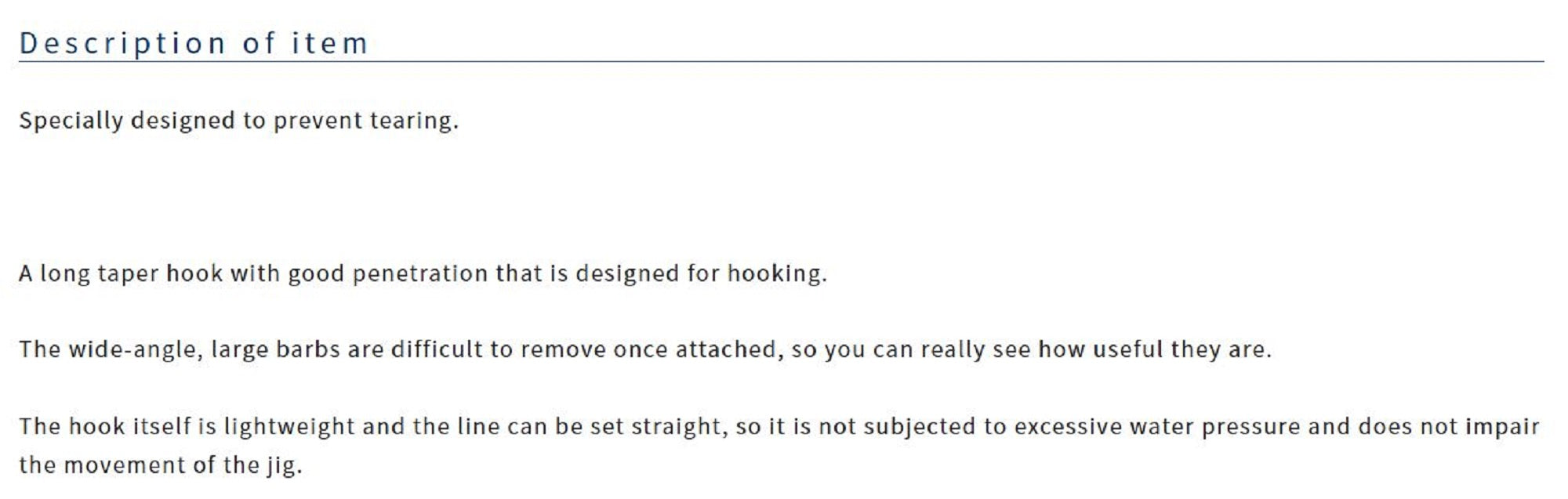 Owner JF-36 Jigger Medium Jigging Hook Size 4/0 (9918)