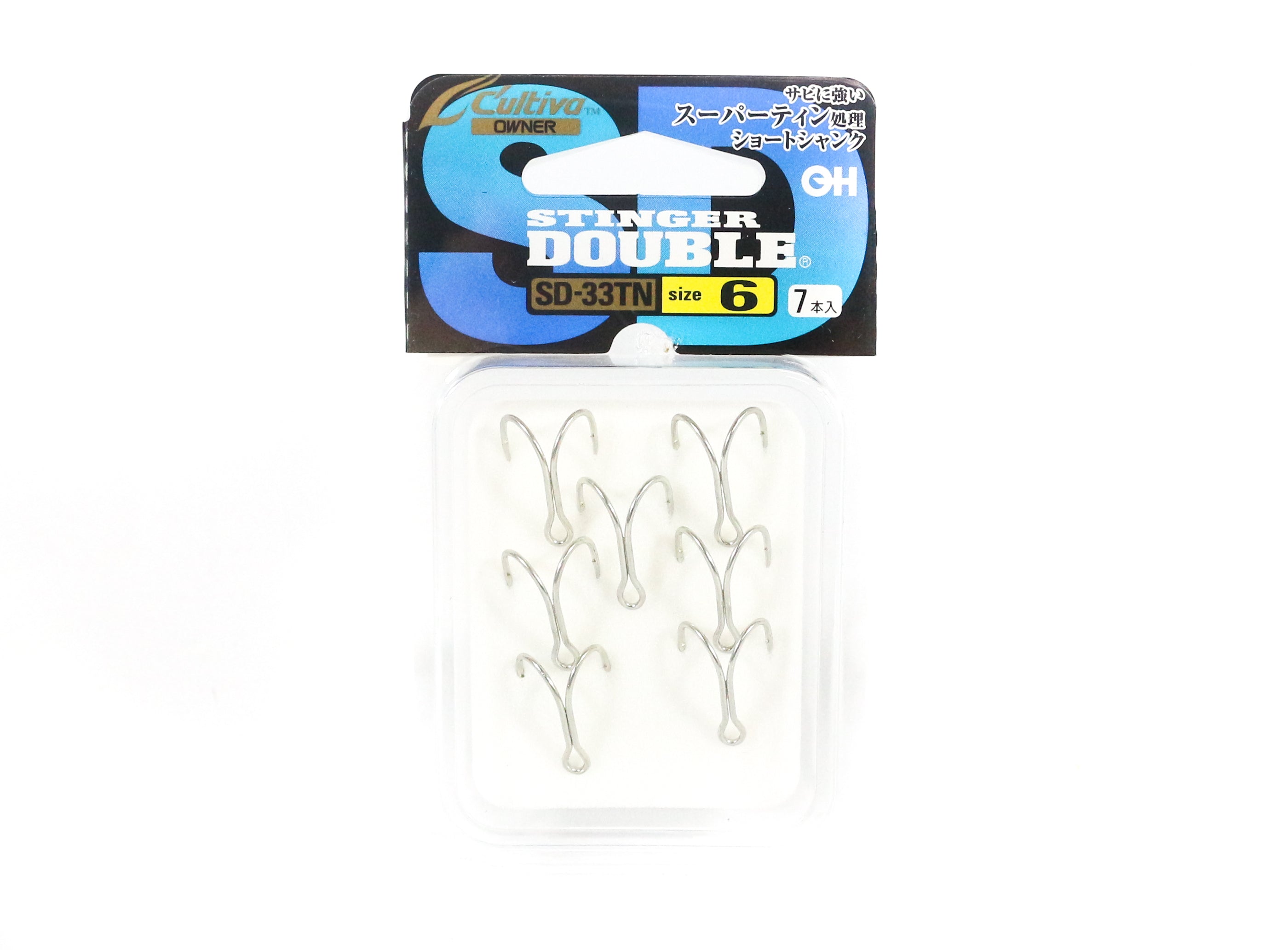 Owner SD-33 TN Double Hook Stinger Size 6 Japan (0327)