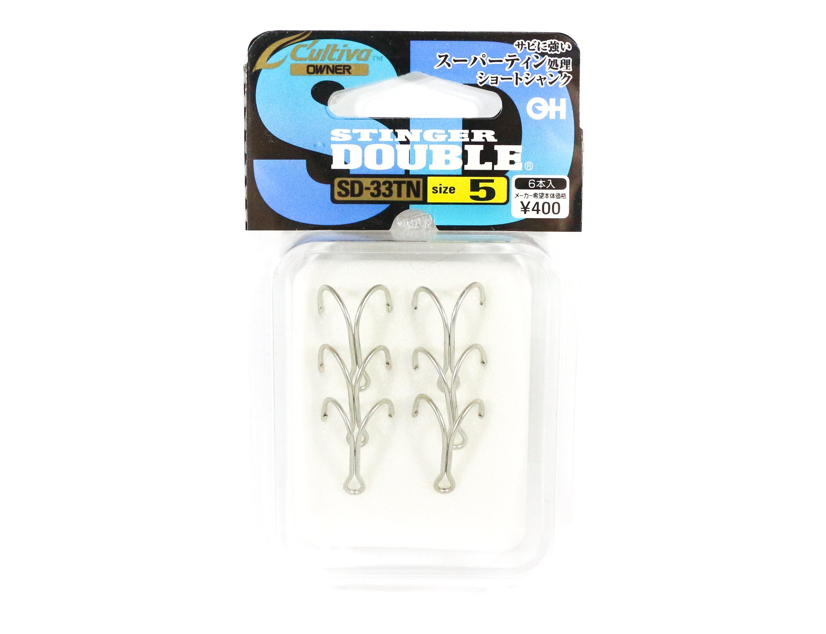 Owner SD-33 TN Double Hook Stinger Size 5 Japan (0334)