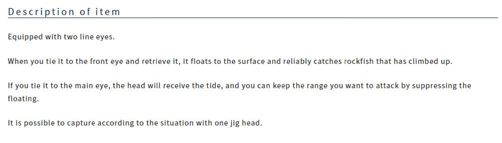Owner JH-85 Jig Head Mebaru Bullet 1.7 grams Size 7 (8352)