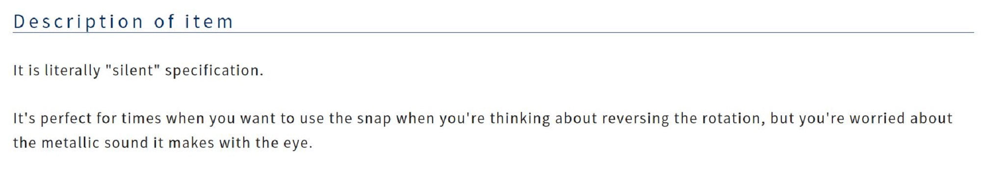 Owner P-15 Snap Silent Quick Lure Snap Size 00 Japan (1307)