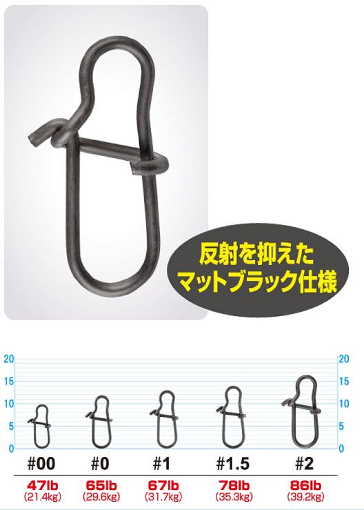 Owner P-38 Snap Goriki Strong 67lb Size 1 (8143)