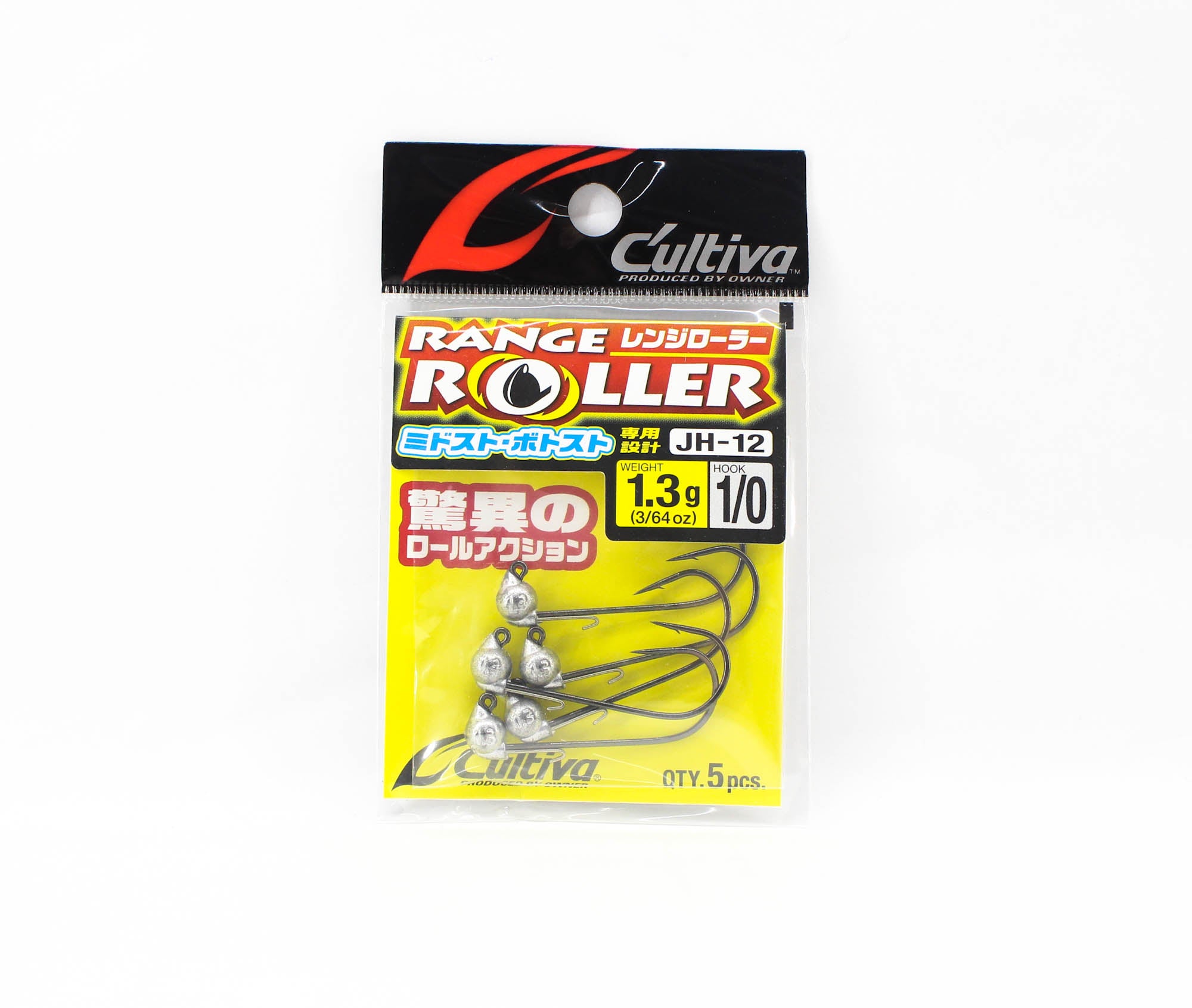 Owner JH-12 Jig Head Range Roller 1.3 gram Size 1/0 (1383)