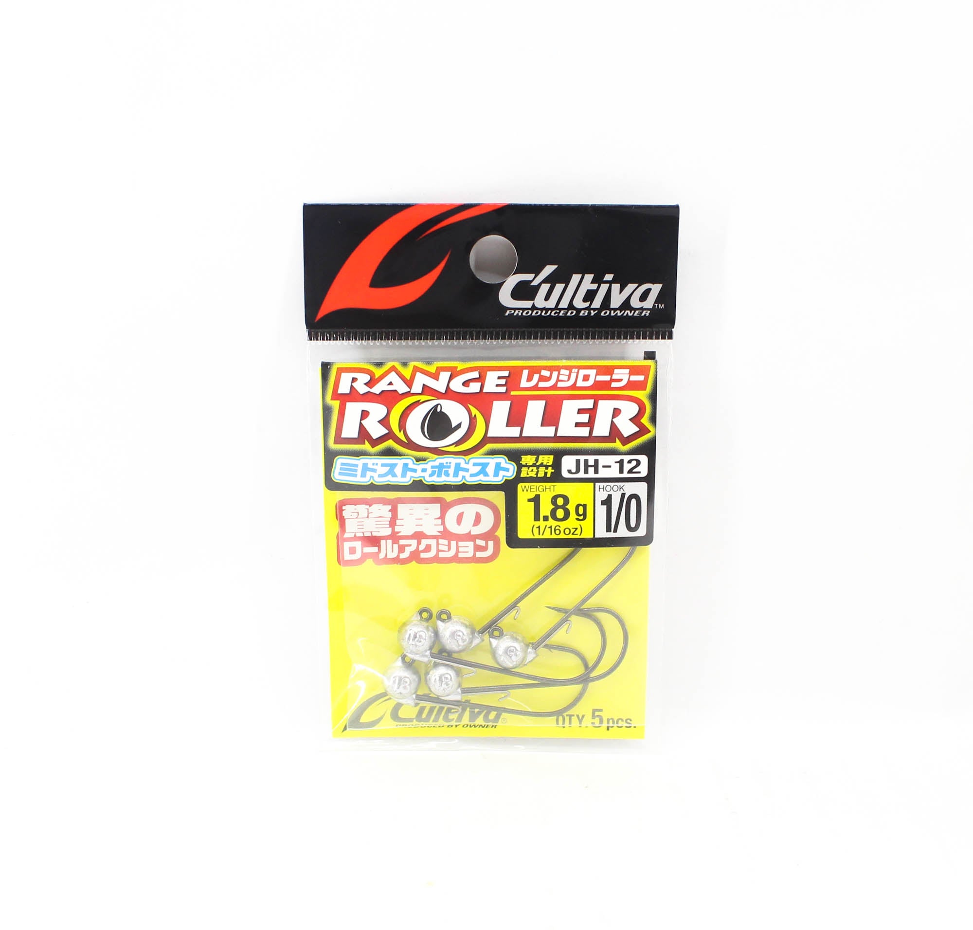 Owner JH-12 Jig Head Range Roller 1.8 gram Size 1/0 (1390)