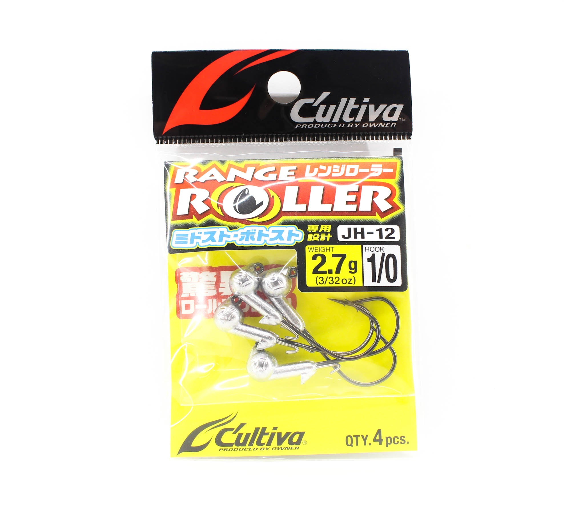 Owner JH-12 Jig Head Range Roller 2.7 gram Size 1/0 (1406)
