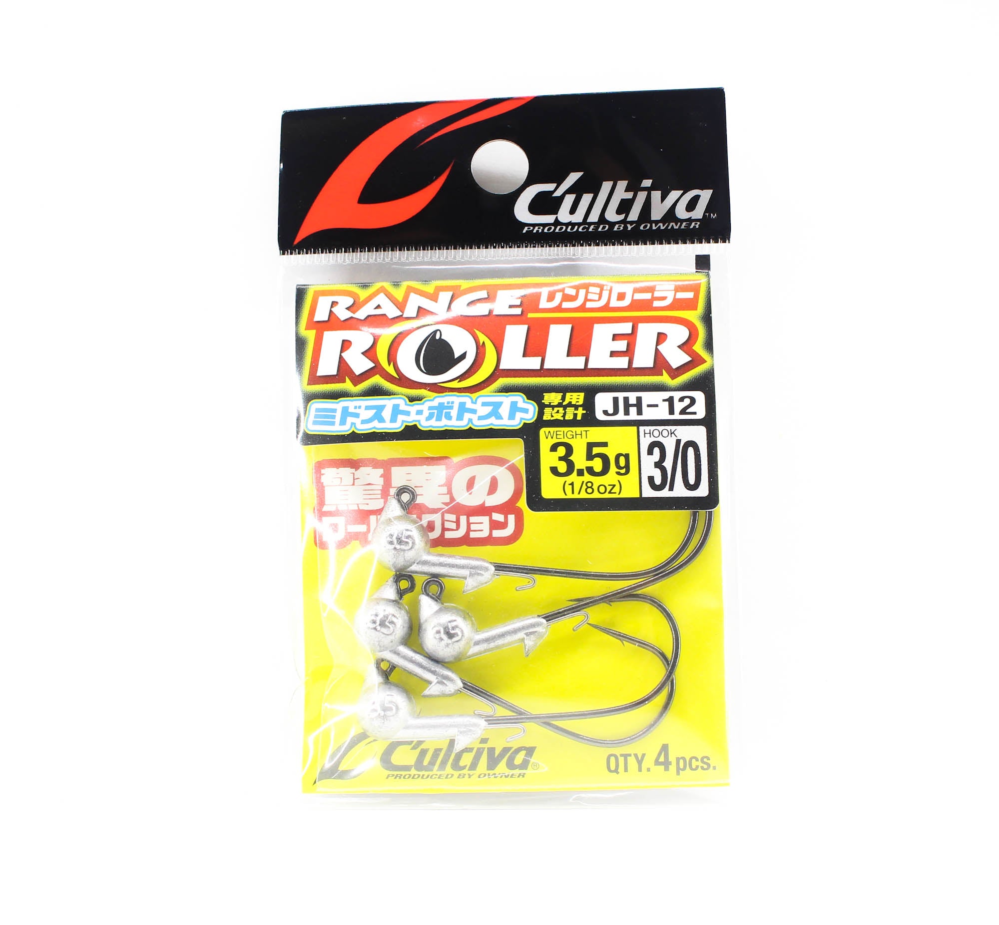 Owner JH-12 Jig Head Range Roller 3.5 gram Size 3/0 (1413)